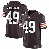 Men & Women & Youth Cleveland Browns #49 Carson Schwesinger Brown 2025 Vapor Limited Stitched Jersey,baseball caps,new era cap wholesale,wholesale hats